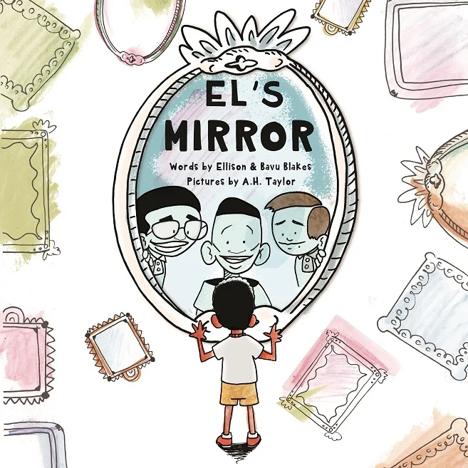Cover of El's Mirror, with a child looking into a mirror